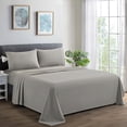thumbnail image 1 of Marina Decoration 600 Thread Count Ultra Soft Deep Pocket Hotel Standard Solid Bedding Long Staple Percale Cotton All Season Sheet Set with Pillowcase, 1 of 7