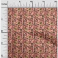 thumbnail image 1 of oneOone Georgette Viscose Fabric Leaves & Floral Block Print Fabric BTY 42 Inch Wide, 1 of 4