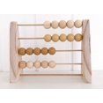 thumbnail image 1 of Wood Abacus Toy Beads Counting Playthings Simple Design Simple Structure Education Early Education Math Learning Toys Educational Prop Home Decoration Yellow, 1 of 7