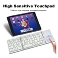 thumbnail image 4 of Amdohai Foldable Bluetooth Keyboard with Touchpad Compatible with iOS/Mac OS - Multi Device Rechargeable Wireless Keyboard with Trackpad for iMac, iPad, iPad Pro, iPad Air, iPad Mini, iPhone, 4 of 7