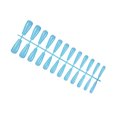 thumbnail image 2 of Fake Nail Set French Style Scratch Resistant Press-on Fingernails Full Cover Removable Trimble Adjustable Manicure Stickers Type 21, 2 of 7
