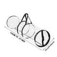 thumbnail image 2 of Sac de Rangement Polyvalent pour Textiles de Maison pour Emballage à Fermeture Éclair Transparente et Organisation de Tubes en Papier pour les Fêtes, 2 of 7