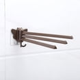 thumbnail image 3 of Hearth & Gear Rotating Towel Rack Swivel Towel Rack 3 Poles Towel Holder 180 Rotation Wall Mounted Punch Bathroom Bath Kitchen Dish Rag Utensil Holder Wardrobe Organizer White Glasses Stand Holder for, 3 of 4