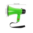 thumbnail image 2 of Raindrops 1Pcs Haut-Parleur Mégaphone Rectangulaire Mini Vert ABS pour Événements Extérieurs avec Sortie Volume Élevé, 2 of 7