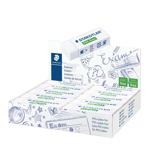 Staedtler PVC-Free Eraser, Box of 20