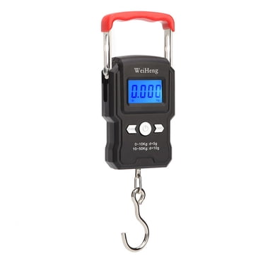 Balance Suspendue Numérique, Balance Électronique Portable avec Capteurs de Haute Précision et Crochet Pliable pour Voyage, Pêche, Expédition, Capacité de Poids de 110 Livres