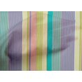 thumbnail image 3 of oneOone Cotton Cambric Fabric Multicolor Stripe Printed Craft Fabric BTY 56 Inch Wide, 3 of 3