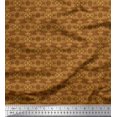 thumbnail image 1 of Soimoi Polyester Crepe Fabric Filigree Damask Fabric Prints by Yard 42 Inch Wide, 1 of 3