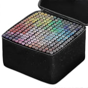Alcohol Felt Pen Set - 30/40/60/80 Color Markers - Dual Brush - Manga Sketching Art School Supplies