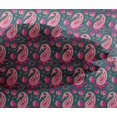 thumbnail image 4 of oneOone Viscose Chiffon Fabric Leaves|Floral & Paisley Block Printed Fabric 1 Yard 42 Inch Wide, 4 of 4