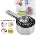 thumbnail image 2 of Ccdes Tasse à Mesurer de Cuisson, 5pcs / Ensemble en Acier Inoxydable Anti-Rouille Tasse à Mesurer Cuillère Outil de Cuisson, Tasse à Mesurer en Acier Inoxydable, 2 of 8