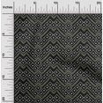 thumbnail image 1 of oneOone Polyester Lycra Black Fabric Geometric Bandhani Sewing Material Print Fabric By The Yard 56 Inch Wide, 1 of 4