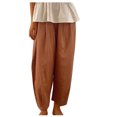 thumbnail image 2 of LOVZFMLL Combinaison pour Femme, Imprimée d'Été Sans Manches, Dos Nu, Ample, Longue, Orange, G, 2 of 4
