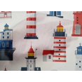 thumbnail image 5 of oneOone Cotton Poplin Red Fabric Sea Lighthouse Sewing Craft Projects Fabric Prints By Yard 56 Inch Wide, 5 of 5