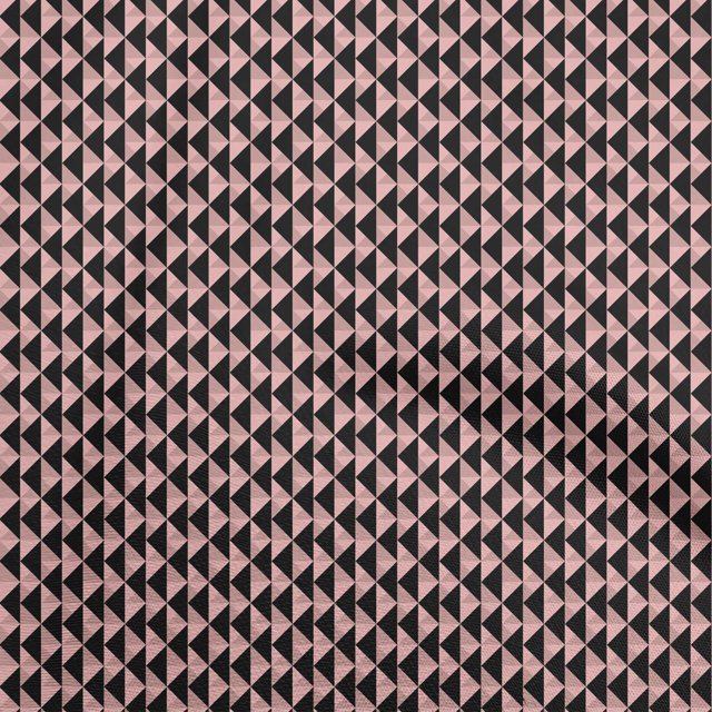 oneOone Rayon Black Fabric Geometric Sewing Craft Projects Fabric Prints By Yard 56 Inch Wide