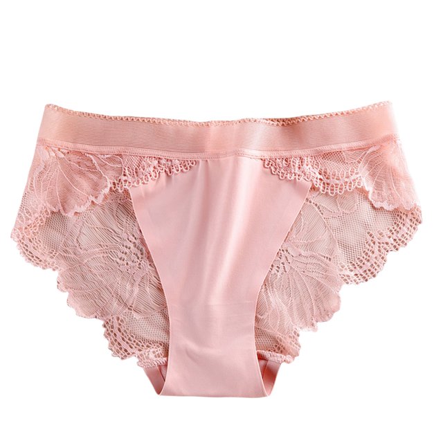B91xZ Culottes en Coton pour Femmes Taille Haute, Rose L