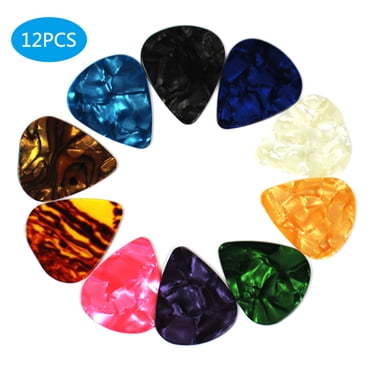 Yeacher 12 Guitar Picks for Acoustic Guitar Electric Guitar Ukulele Bass Guitar Accessories Picks