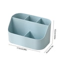 thumbnail image 3 of Cagogo Desktop Organizer, Removable Divider Storage Box, Plastic Office Desk Organizer, Multifunctional Makeup Organizer, Cosmetic Storage Container for Office Desk and Home Vanity, Small Desktop, 3 of 6