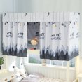 thumbnail image 3 of Coofit Bunk Bed Curtain Set Dustproof Single Sleeper Bed Canopy in Black, 3 of 6