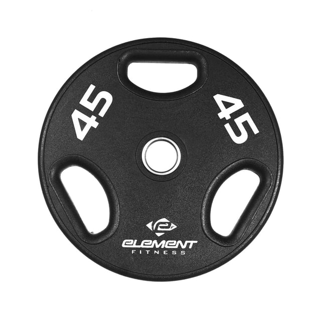 Element Fitness 45 lb Virgin Rubber Olympic Plate Pro 2 Inch Low Odour