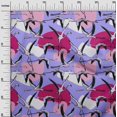 thumbnail image 3 of oneOone Polyester Spandex Amethyst Fabric Flamingo Sewing Craft Projects Fabric Prints By Yard 56 Inch Wide, 3 of 5