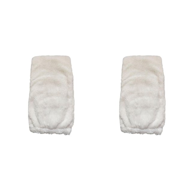 Thinsony Warmth And Style Defined Plush Over Knee Socks Warm Winter Plush Over Knee Socks white 2Set