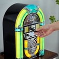 thumbnail image 4 of Arkrocket Athena Mini Jukebox / Lecteur CD de Table / Haut-Parleur Bluetooth / Radio / Lecteur de Carte USB et SD avec Système d'Éclairage LED Rétro (Noir Jaune), 4 of 5