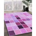thumbnail image 3 of Ahgly Tapis Rectangulaire Lavable en Machine Intérieur Transitionnel Fleur Rose, 7 Pieds x 9 Pieds, 3 of 7