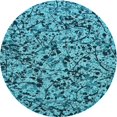 thumbnail image 1 of Ahgly Company Tapis d'Intérieur Lavable à la Machine, Carré, Transitionnel, Vert Sarcelle, Tapis de Zone, 3 Pieds Carré, 1 of 7