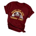 thumbnail image 1 of Heliisoer Hauts pour Femmes, Liquidation d'Été Mode pour Femmes T-Shirt Vintage Raton Laveur T-Shirt Graphique Manches Courtes T-Shirts Amusants, 1 of 1