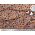 thumbnail image 3 of Soimoi Polyester Crepe Fabric Croissant & Baguette Food Decor Fabric Printed Yard 42 Inch Wide, 3 of 3