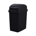 thumbnail image 1 of Jubipavy Rectangular Trash Can Household Garbage Cans Living Room Kitchen Seam Thickened Shaking Lid Press Large Capacity Plastic Cream Wind With Lid Garbage Cans, 1 of 3