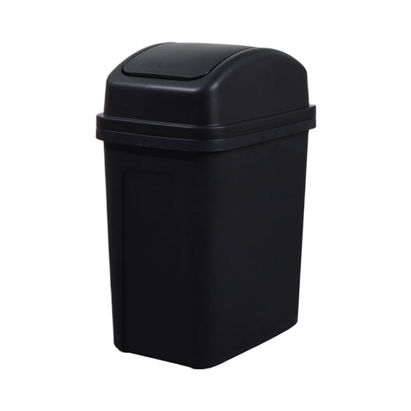 Jubipavy Rectangular Trash Can Household Garbage Cans Living Room Kitchen Seam Thickened Shaking Lid Press Large Capacity Plastic Cream Wind With Lid Garbage Cans