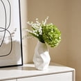 thumbnail image 4 of Plastic Vase with Ceramic Appearance, Shatterproof Decorative Flower Pot for Wedding Dining Table Bookshelf Home Office Decor, 4 of 6