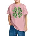thumbnail image 4 of FAIWAD Hauts pour Enfants Garçons Filles Manches Courtes T-Shirt Graphique de la Saint-Patrick Trèfle Mignon Décontracté Col Rond, 4 of 4