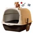 thumbnail image 2 of REK Enclosed Cat Litter With Litter Pads For Indoor Cats Odor Control Privacy Tray, 2 of 5
