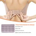 thumbnail image 3 of Extension Strap Bra Extenders Buckle 4 Practical Tight Seam Hook Breathable Practical Accessories Adjustable Replacement 3 Rows Underwear gray purple, 3 of 5