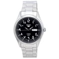 thumbnail image 1 of Seiko 5 Stainless Steel Black Arabic Dial Automatic SNKP21 SNKP21J1 SNKP21J Men's Watch, 1 of 1