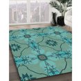 thumbnail image 3 of Ahgly Company Tapis d'Intérieur Lavable en Machine Carré Turquoise Vert, 3 Pieds Carré, 3 of 7