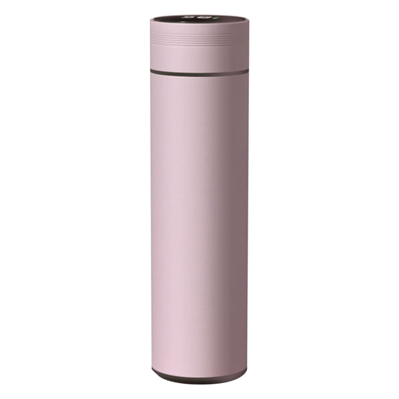 Insulated Vacuum Water Bottle with LED Temperature Display, 480 mL Stainless Steel Thermos for Coffee Tea Travel School Office, Leakproof Lid