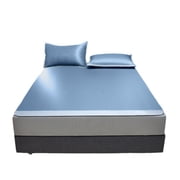 Ice Silk Cooling Mat, Summer Sleep Solution, Machine Washable, Foldable Mattress Topper, Soft Bed Cover, Enhanced Breathability, Home Comfort