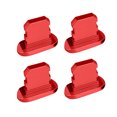 thumbnail image 1 of 4 Morceaux de Téléphone Portable Bouchons de Poussière Bouchons de Port de Charge Téléphone Intelligent Assorti Bouchons Étanches à la Poussière Accessoires Pièces de Rechange pour iPhone Rouge, 1 of 8