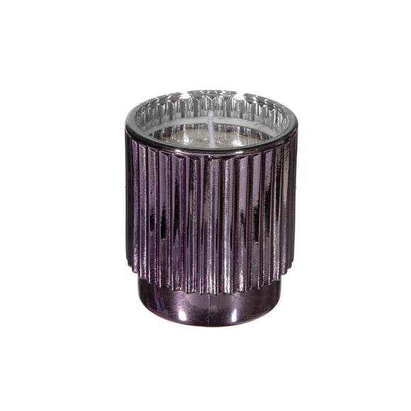 4.6 Oz Nervuré Electroplated Bougie Parfumée (Tropical Dreams) - Set of 2