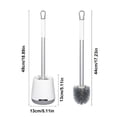 thumbnail image 3 of Meitianfacai Toilet Brush with Hard Bristles Bathroom Cleaning Bowl Brush Kit Modern and Compact toilet Cleaner Brush Long Handle Bristles for Bathroom, 3 of 8