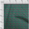 thumbnail image 1 of oneOone Silk Tabby Fabric Leaves & Floral Block Print Fabric By Yard 42 Inch Wide, 1 of 4