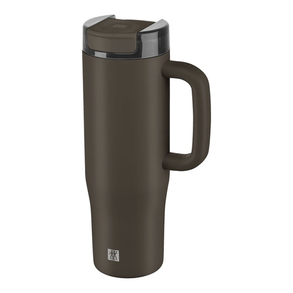 ZWILLING Thermo Plus Thermo Straw Tumbler, 900 ml, Stainless Steel, Chocolate