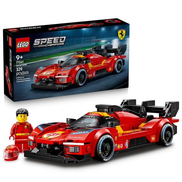 LEGO Speed Champions Ferrari 499P - Building Toy for Boys & Girls, Ages 9+ - Racecar Toy for Kids with Driver Minifigure - Gift for Birthdays - 77261