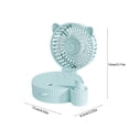 thumbnail image 3 of TopLLC Portable Misting Fan, Cute Cat Personal Design Spray Water Desk Fan with Colorful LED Lights, Rechargeable Foldable Air Conditioner Fan 3 Speed Quiet Strong Airflow Cooling Fan for Office Home, 3 of 9