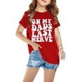 thumbnail image 1 of Penkiiy Chemises pour Enfants T-Shirt Graphique à Manches Courtes Col Rond Crop Top pour Filles et Garçons de 3 à 14 Ans T-Shirt Tee 13 Ans Rouge, 1 of 3