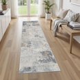 thumbnail image 2 of x Area Rug Living Room Rugs Washable Neutral Modern Abstract Soft Thin Large Rug Indoor Floor No Slip Rug Carpet for Bedroom Under Dining Table Home Office Decor Grey, 2 of 8